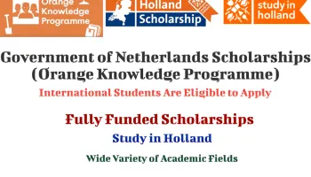 Government of Netherlands Scholarship￼￼