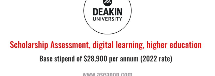 Deakin University HDR Scholarship – Assessment, digital learning, higher education (Fully Funded)