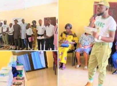 Bayelsa State Corper makes a Remarkable Donation to his PPA.