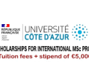 IDEX Scholarship at Côte D’Azur University 2024