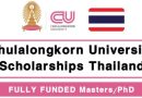 Chulalongkorn University Scholarships in Thailand 2024-25 (Fully Funded)