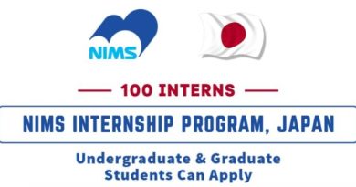 NIMS Internship Program 2024 in Japan (100 Interns)