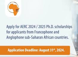 African Economic Research Consortium (AERC) PhD Fellowships 2024/2025