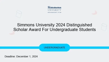 2024 Simmons Distinguished Scholar Award