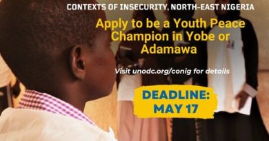 UNODC Nigeria Youth Peace Champions Programme 2024