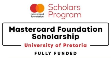 Mastercard Foundation Scholarship at University of Pretoria (Fully Funded)