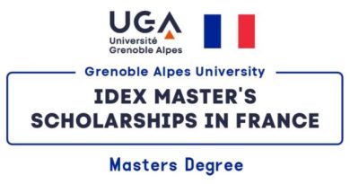 IDEX Master Scholarships at Grenoble Alpes University in France 2024