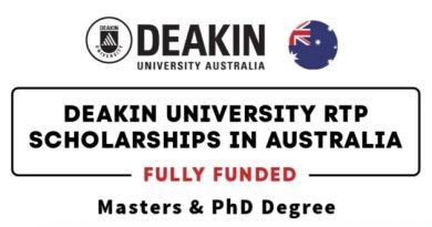 Deakin University RTP Scholarships 2024-2025 in Australia (Fully Funded)