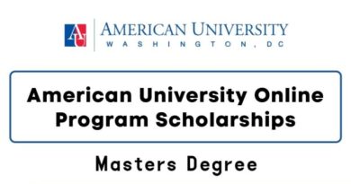 American University Online Program Scholarships (Master’s Degree)