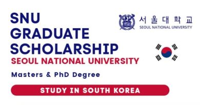 SNU Graduate Scholarship 2024 in South Korea (Fully Funded)