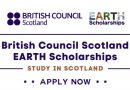 British Council Scotland EARTH Scholarships 2025