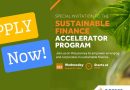 Call For Applications: Access Sustainable Finance Accelerator Program( Funding, Mentorship,Workshops and Training)