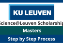 2025 Science@Leuven Scholarship in Belgium 