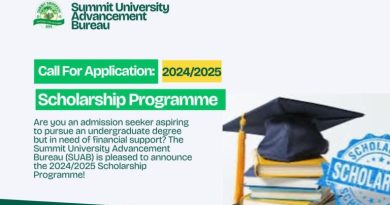 Summit University Scholarship Program For Nigerians 2025