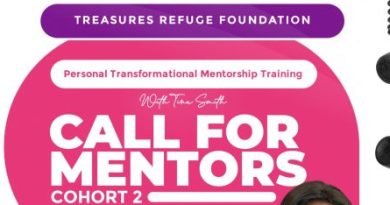 Treasures Refuge Foundation-Personal Transformation Mentorship Program with Tinu Smith (COHORT 2)