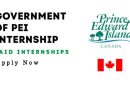 Government of PEI Internship Program 2025 in Canada