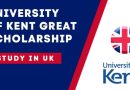 University of Kent GREAT Scholarship 2025 in the UK