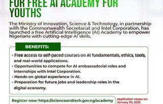 Call For Applications: AI Academy For Young Nigerians( Professional AI Certification, Internship and Mentorship)