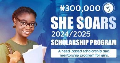 Call For Applications: CKF SHE Soars Scholarship For Nigerians 2025 (Up to N300,000 )