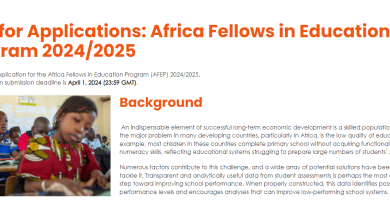 The Africa Fellows in Education Program 2025/2026 for Young African Researchers