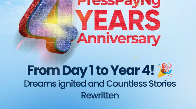 PressPayNg at 4: Four Years of Empowering Dreams and Making Education Possible